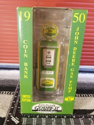 John Deere Gas Pump Coin Bank by Gear Box - Image 1 of 4