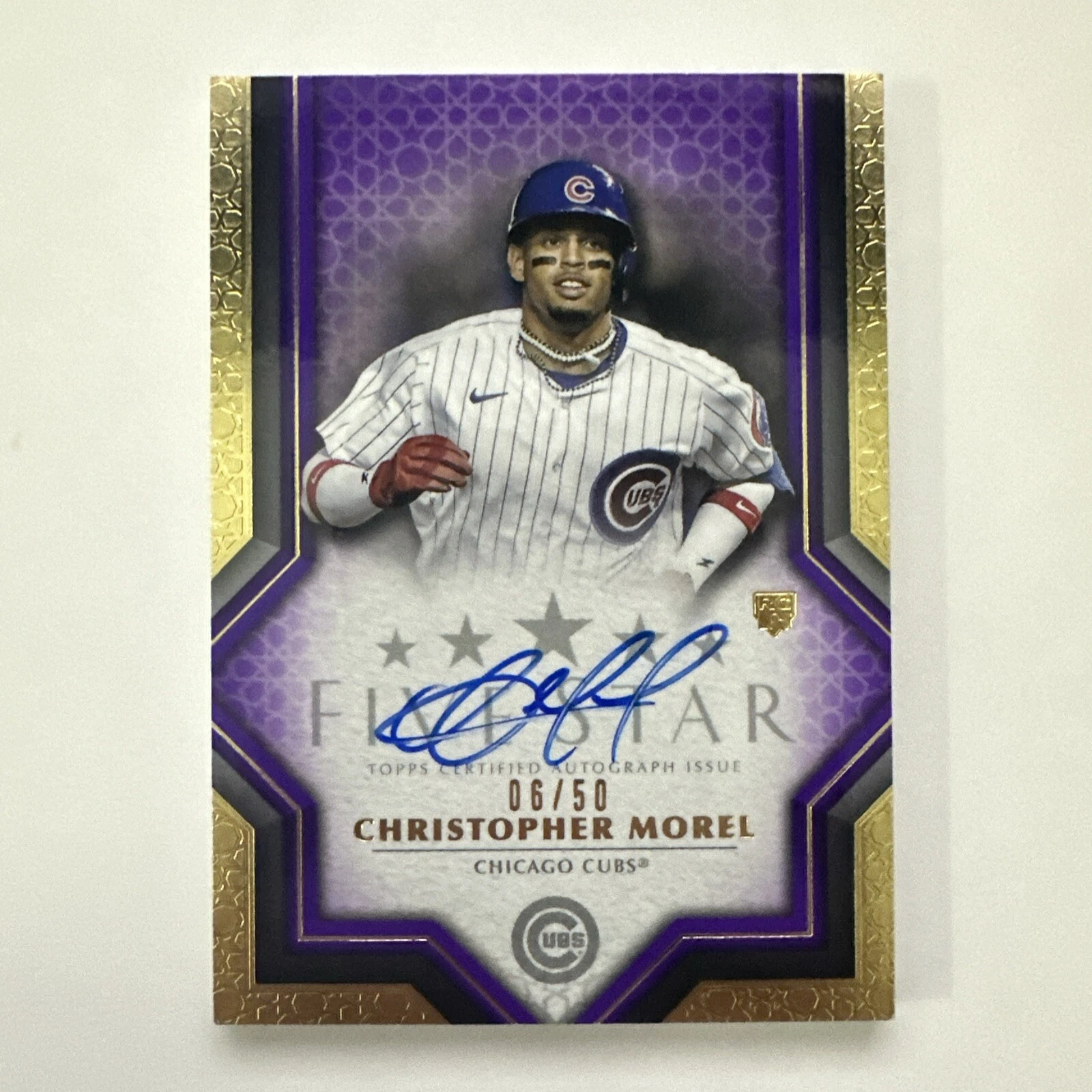 2023 Topps Five Star Christopher Morel Purple Rookie Auto RC #25/50 Cubs