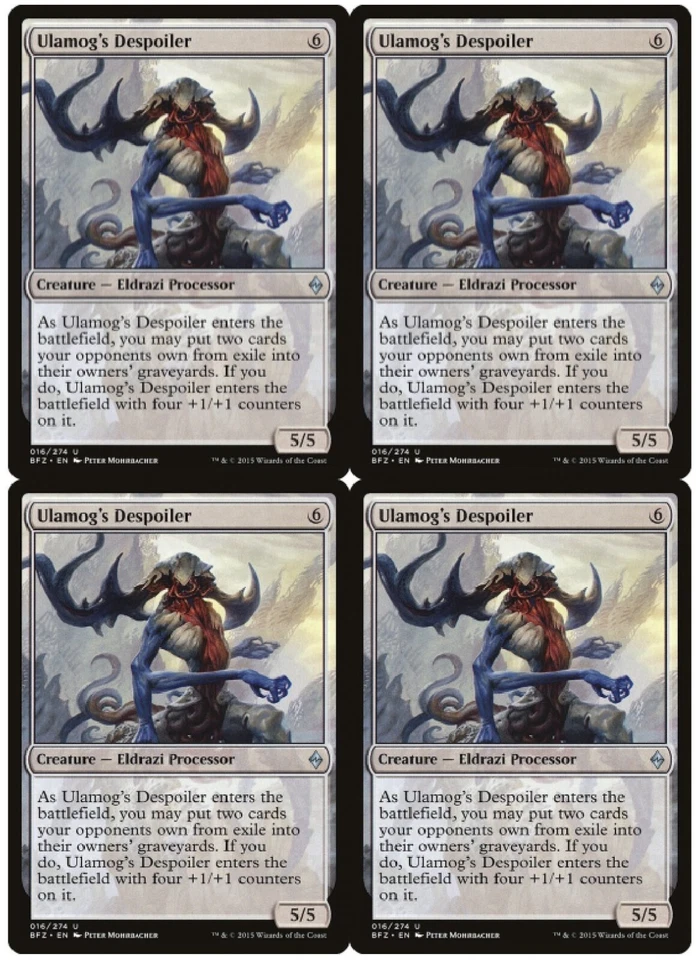 MTG Ulamog's Despoiler x4 Battle for Zendikar Uncommon NM Playset - Image 1 of 1