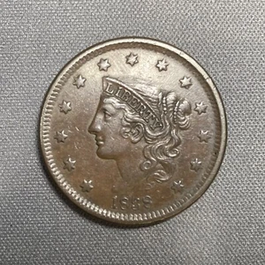1838 Coronet Head Large Cent - Picture 1 of 12