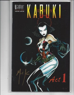 KABUKI FEAR THE REAPER ACT 1 DAVID MACK 1994 CALIBER PRESS Key Signed By Mack  - Image 1 of 2