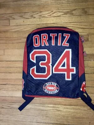 Kids Nation David Ortiz #34 Boston Red Sox Backpack, Baseball Bags Collectible - Image 1 of 4