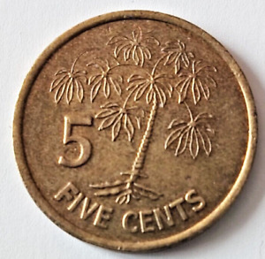 Seychellen 5 cent, 2000, Messing KM: 47