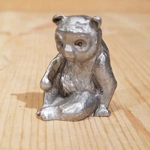 Panda Pewter Figurine In Sitting Position - Swanky Barn - Picture 1 of 12