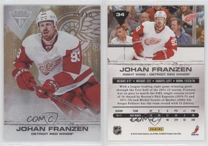 2011-12 Panini Titanium Spectrum Gold /10 Johan Franzen #34