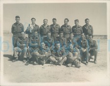 WW2 Egypt British RAF Almaza a Squad of airmen W4.5" Orig Photo