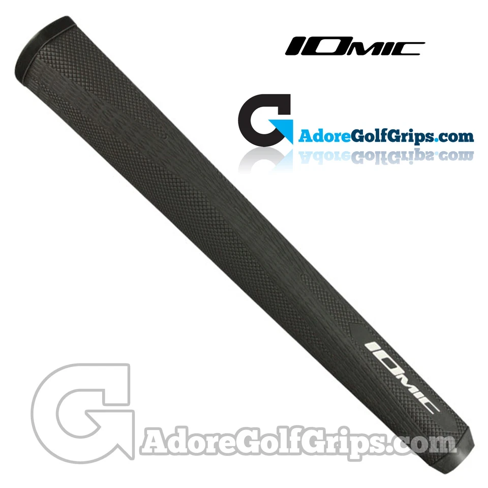 Iomic Absolute Jumbo Paddle Puttergriff - Schwarz + GRATIS BAND