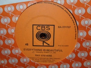 Ray Stevens "Everything Is Beautiful" 1970 CBS Oz 7" 45rpm - Picture 1 of 2