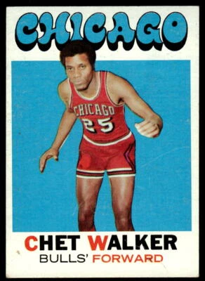 1971-72 Topps #66 Chet Walker (wrinkle) Bulls - Image 1 of 2