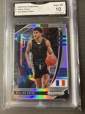 2020-21 Panini Prizm DP Killian Hayes Silver Prizm Rookie Card RC - GMA 10 - Image 1 of 4