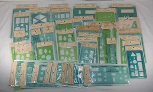 Lot Of *40* Timesaver Template Architecture Drafting Stencils Small To Medium. - Picture 1 of 8