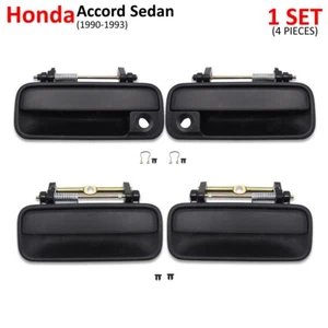Set 4Dr Outside Outer Door Handle For Honda Accord Sedan 1990 - 1993 - Picture 1 of 11
