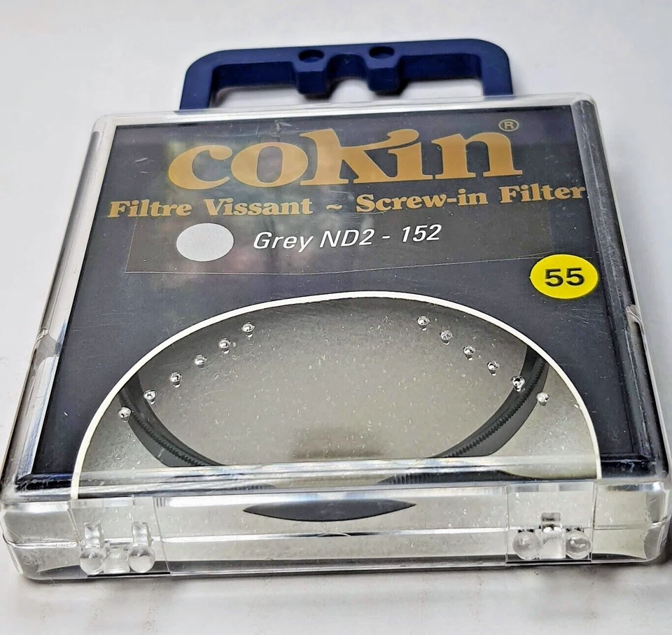 55mm Genuine Cokin ND2 ND 2 Lens filter 55 mm Neutral Density ND2X ND 2X France - Image 1 of 4