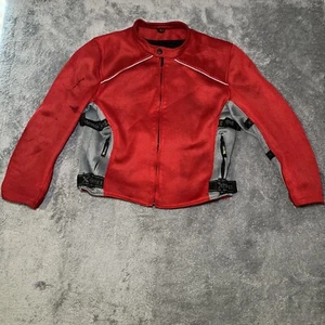 Xelememt Advanced Motorcycle Gear Red Men’s Jacket Sz Large W/ Backpad - Picture 1 of 16