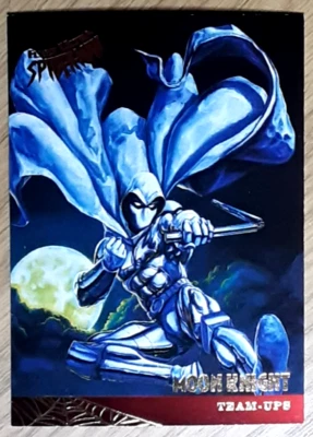 1995 Spider-Man Card 122 MOON KNIGHT. Free New Top Loader. - Image 1 of 3
