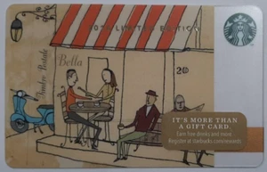 Starbucks gift card 2014 Limited Edition Bella Cafe Vespa #6103 (C) - Picture 1 of 2