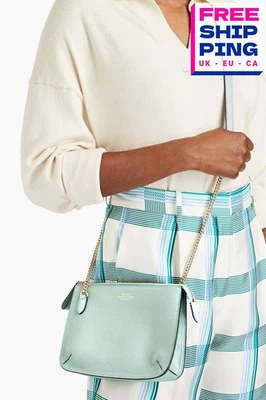 RRP€793 SMYTHSON OF BOND ST Grainy Leather Crossbody Bag Adjustable Strap Zipped - Image 1 of 4