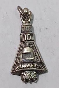 1962 Space Capsule 10 Year Friendship CTO Sterling Silver Charm JBTr 40 - Picture 1 of 3