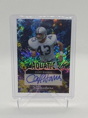 2025 Leaf Signature Series - Cliff Harris Autograph 1/1 Aquatic  - Image 1 of 2
