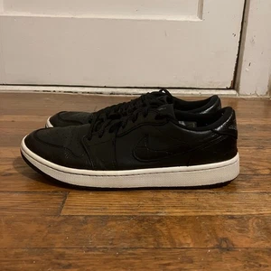 Air Jordan 1 Golf Low Croc 2023 Men’s Size 10.5 Black - Picture 1 of 8