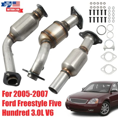 Direct-Fit Catalytic Converter Set for 2005-2007 Ford Five Hundred 3.0L V6 EPA - Image 1 of 4