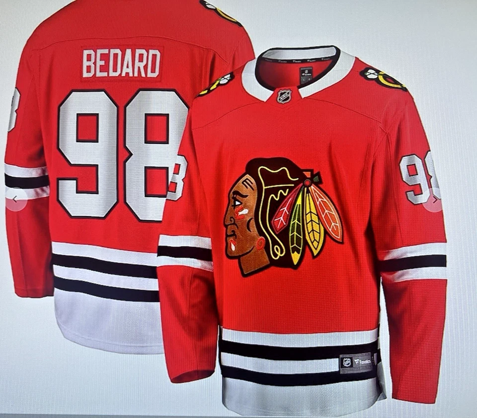 Fanatics Chicago Blackhawks Breakaway Jersey red 98 Connor Bedard SMALL