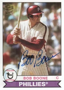 2012 Topps Archives Certified Autograph Bob Boone Philadelphia Phillies 1979 - Bild 1 von 1