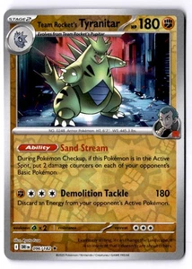 Team Rocket's Tyranitar Reverse Holo Rare SV10: Destined Rivals 096/182 NM - Picture 1 of 2