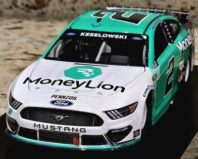 2021 #2 Brad Keselowski MoneyLion Mustang Talladega Race Win 1:24 Diecast ARC Foto 1 de 4