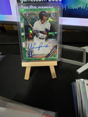 2019 BOWMAN CHROME 1st 🔥Wenceel Perez 🔥GREEN ATOMIC🔥 Auto /99 Detroit Tigers - Изображение 1 из 2