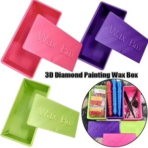 with Lid 3D Diamond Painting Wax Box Embroidery Pencil Case for Nail Art - Picture 1 of 9