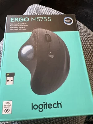 Logitech Ergo M575S Wireless Ergonomic Mouse – Black 100% ORIGINAL ⭐⭐⭐⭐⭐ - Image 1 of 2