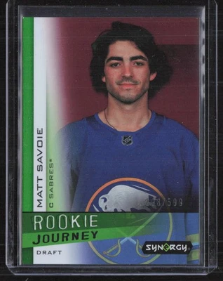 Matt Savoie 2023-24 Upper Deck Synergy Rookie Journey Draft /599 #RJ-14 - Image 1 of 2