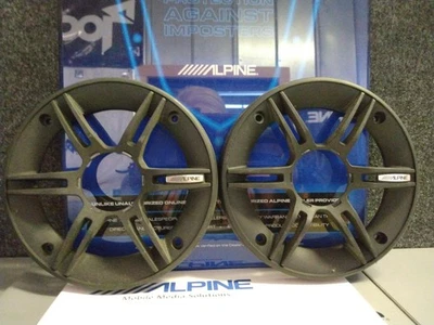 Alpine Audio 5.25 Speaker Grills Black, open design - Image 1 of 3