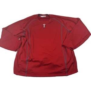 Texas Rangers Shirt Langarm Herren 2XL rot MLB Baseball Majestic Authentic Oberteil - Bild 1 von 10