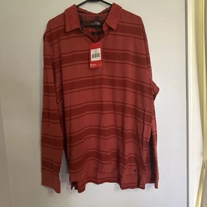 Polo rugby uomo The North Face taglia XXL 2XL a righe manica lunga nuova con etichetta - Foto 1 di 3