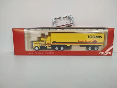 Herpa Promotex Loomis Courier Service 1: 87 HO 比例半卡车模型盒装 — 第 1/4 张图片