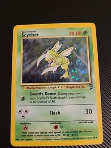 Scyther - 17/130 - Pokemon Base Set 2 Holo Rare Card WOTC NM/M - Picture 1 of 2