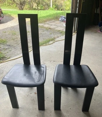 Par de sillas de comedor modernas Pietro Costantini Post, hechas en Italia, años 70 Foto 1 de 4