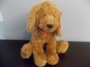 Gund Macy's Breast Cancer Awareness Chocolate Brown 13" Plush Puppy Dog GUC - Picture 1 of 2