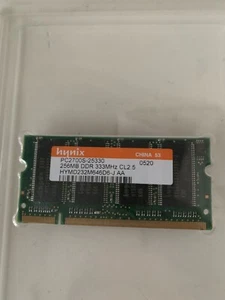 Hynix PC2700U-25330 HYMD232M646D6-J AA 256MB DDR 333MHz CL2.5 RAM Pre-Owned - Picture 1 of 2