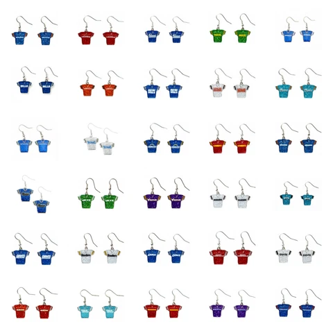 Glitter Jersey Earring Dangle NFL Pick Your Team Cover