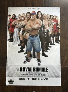 WWE 2010 Royal Rumble APPROX 26" x 39" PROMO folded poster CM PUNK, CENA, CODY - Picture 1 of 5