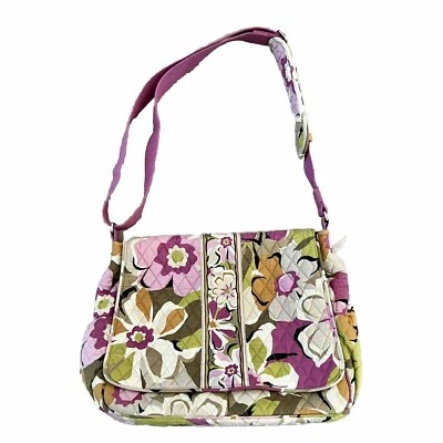 Vera Bradley Bolso Mensajero Pañales Bebé Portobello Carretera Retirado Patrón Floral Foto 1 de 4