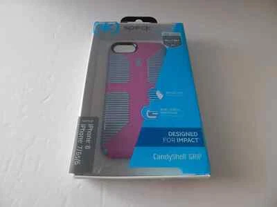 Speck Candyshell Grip for iPhone SE/8/7/6/6s Beaming Orchid/Mykonos Blue New - Image 1 of 4