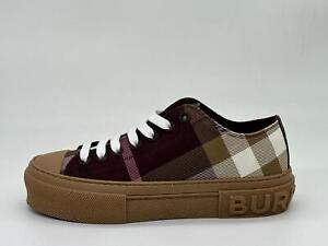 BURBERRY Jack Vintage Check Cotton Low Top Trainers Sneakers Shoes $590