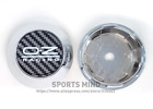 4Pcs 69Mm Oz Racing Emblems Wheel Center Caps Hubcaps Rim Caps Silver Carbon 