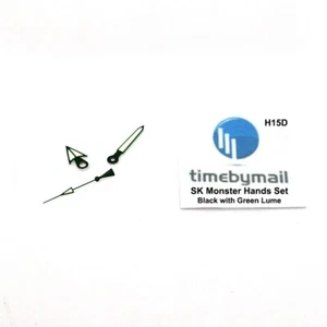 For SEIKO MONSTER Black DIVER Watch Hands 7S26 & 7S36 Movement Spare Part H15D - Picture 1 of 3