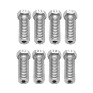 5 Stück Volcano Edelstahldüse - 1,75 Filament - 0,3/0,4/0,6/0,8/1,0/1,2 - Bild 1 von 1