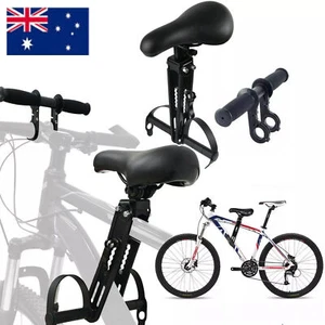 Bike Front Mounted Child Seat Kids Top Tube Bicycle W/ Detachable Child Armrest - Picture 1 of 18